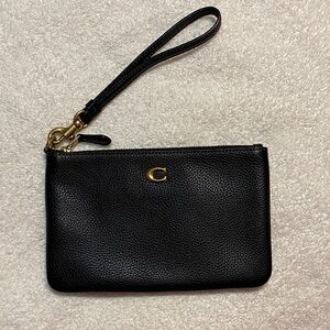 Coach Black Wristlet Clutch